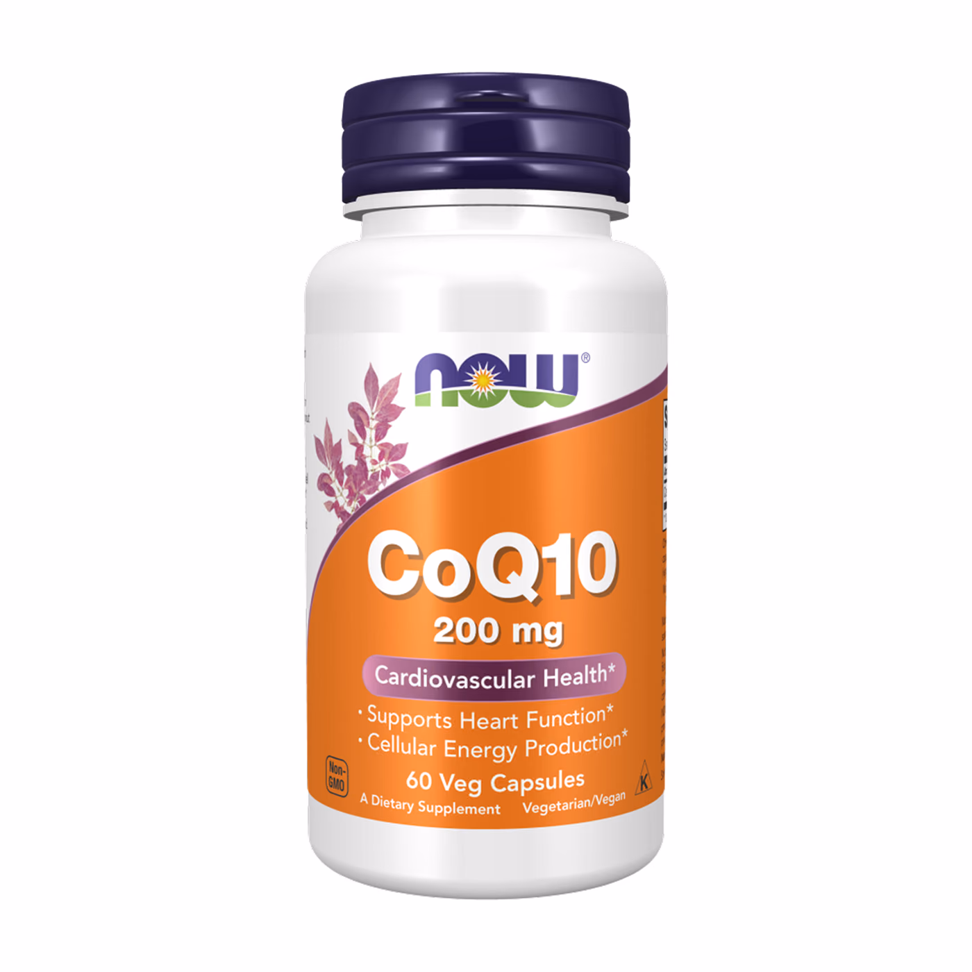 NOW Foods CoQ10 200 мг, 60 растительных капсул