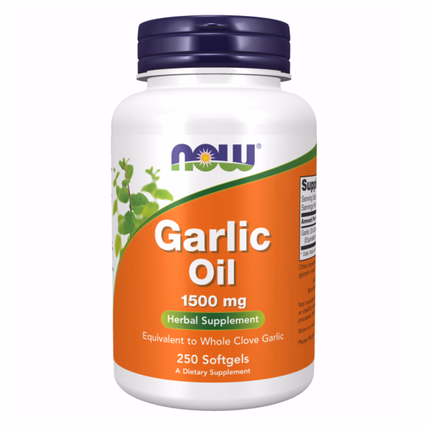 NOW Foods Garlic Oil 1500 mg, 250 софтгелей
