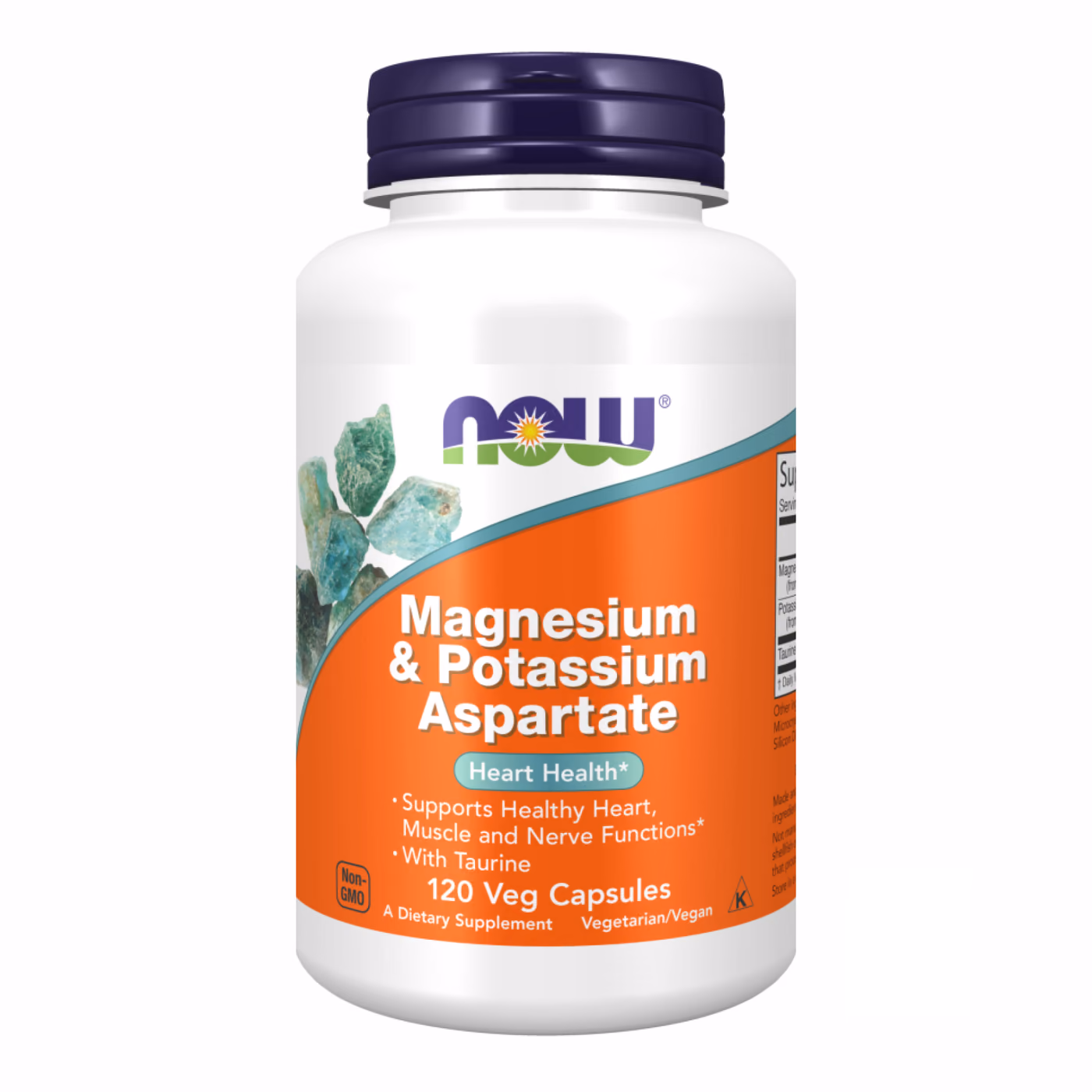 Magnesium & Potassium Aspartate - 120 vcaps