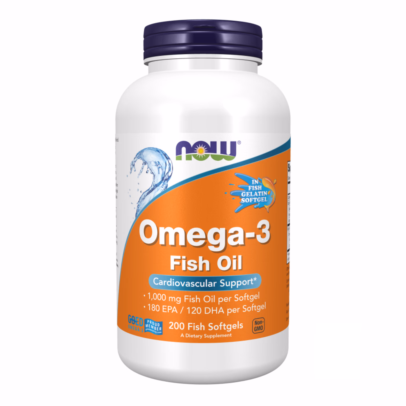 Omega-3 FO 1000mg 180/120 Fish Gelatin - 200 sgels