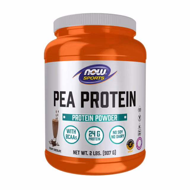 NOW Foods Pea Protein, Creamy Chocolate, 907 г