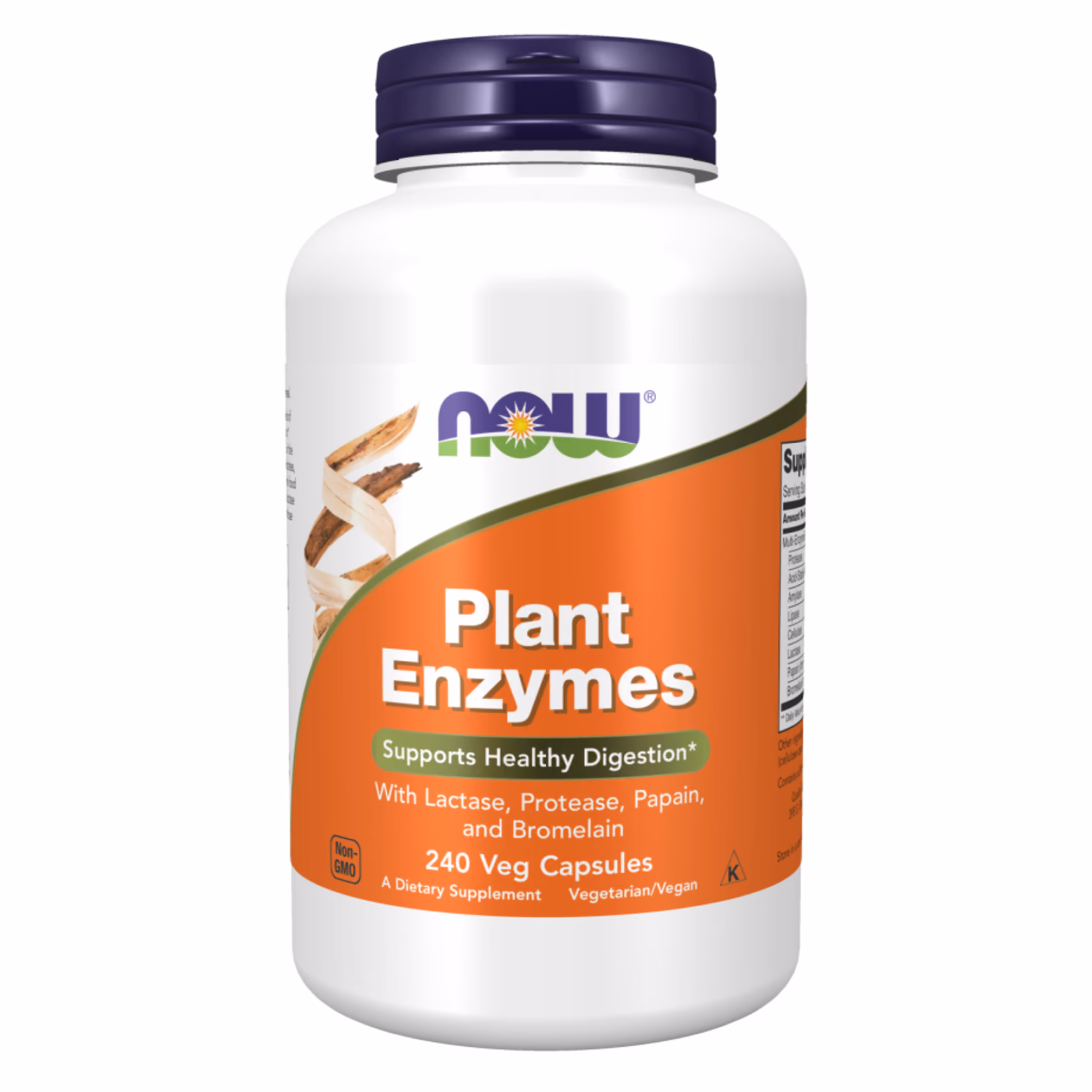NOW Foods Plant Enzymes, 240 вегетарианских капсул