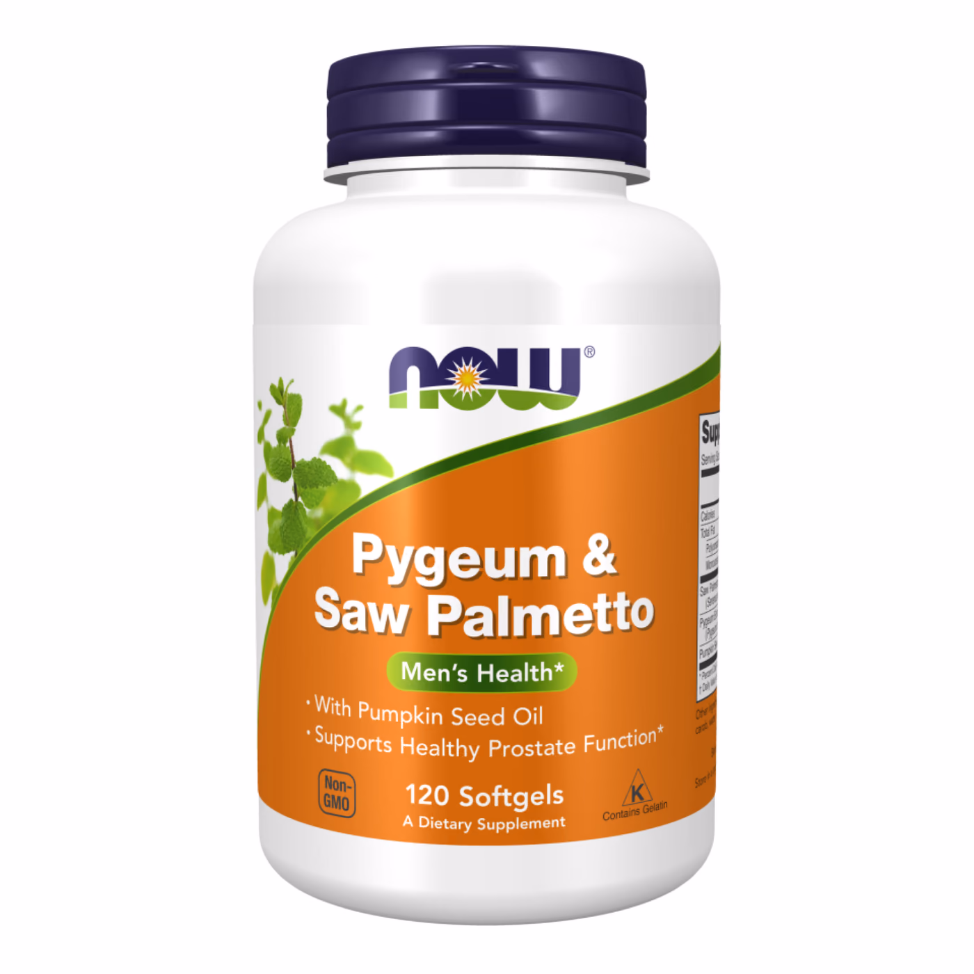 NOW Foods Pygeum & Saw Palmetto 25/80 мг, 120 мягких капсул