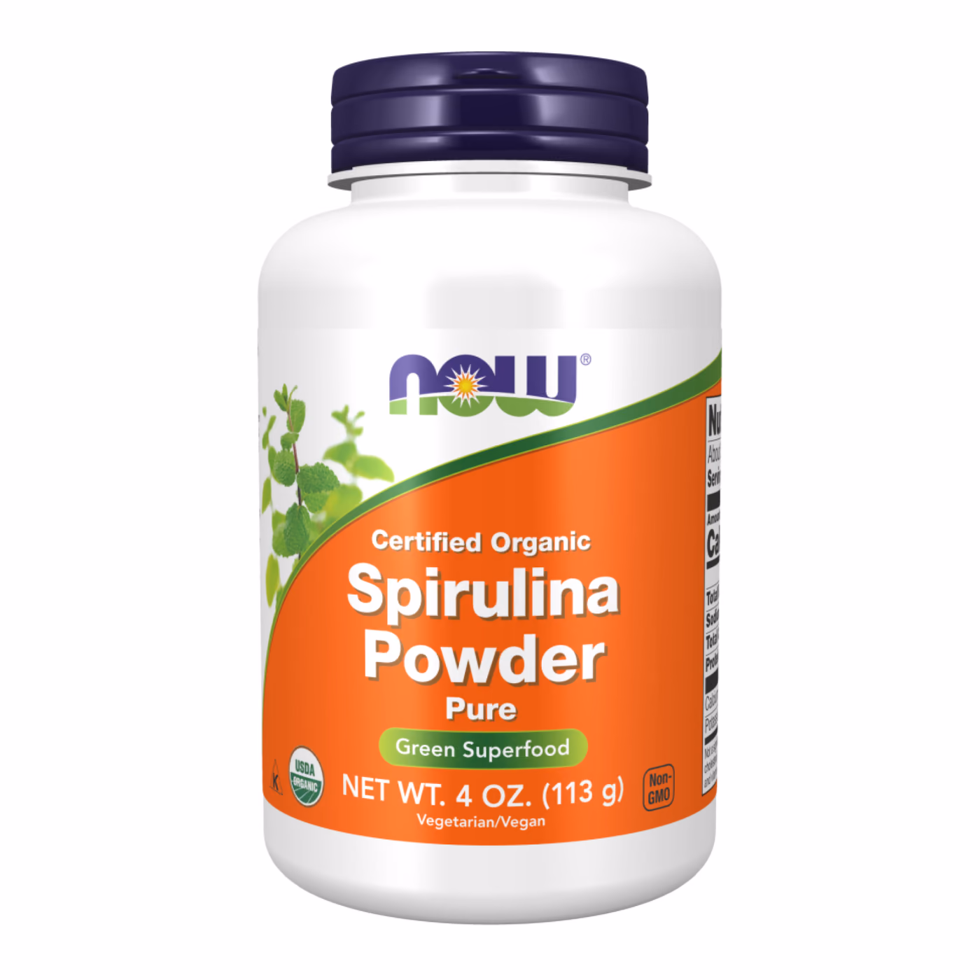 NOW Foods Spirulina Powder, органическая спирулина, 113 г