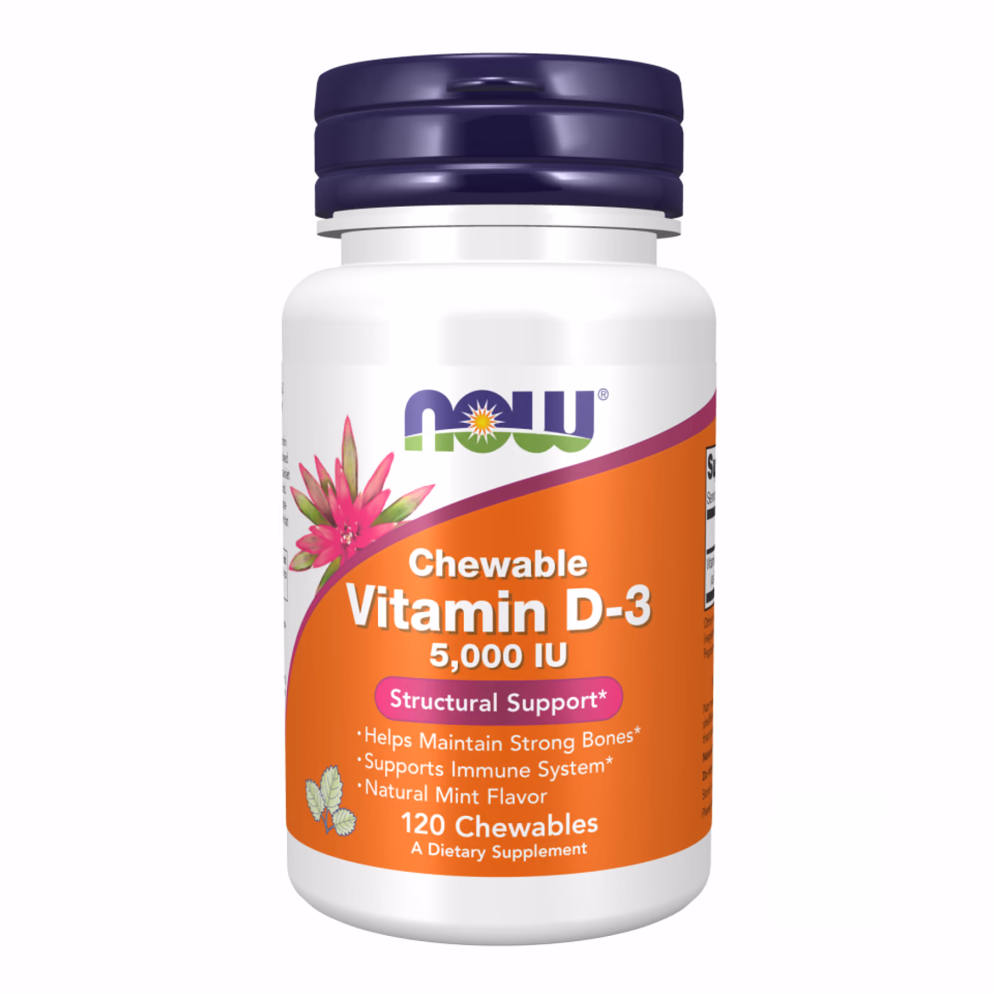 VIT D-3 5000 IU Chewable Mint - 120 loz