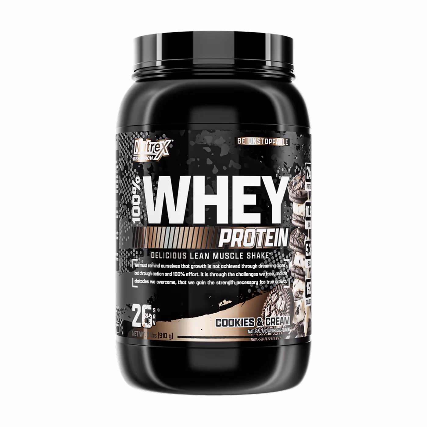 Nutrex 100% Whey, Cookies & Cream, 910 г