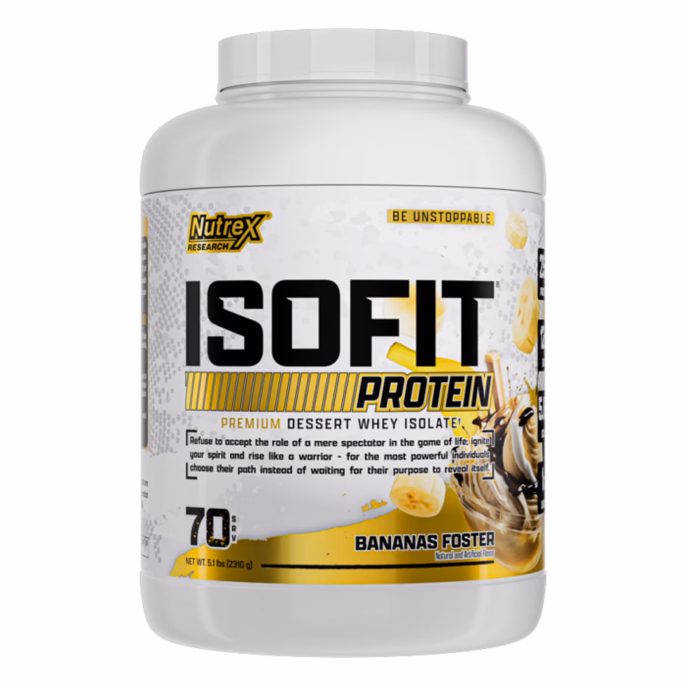 Nutrex IsoFit, Bananas Foster, 70 порций, 2310 г