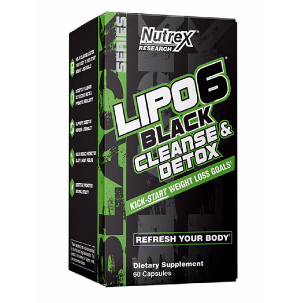 Nutrex Lipo-6 Black Cleanse & Detox, 60 капсул