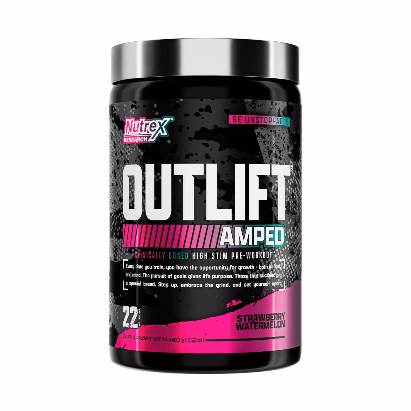 Nutrex Outlift Amped, Strawberry Watermelon, 440,3 г