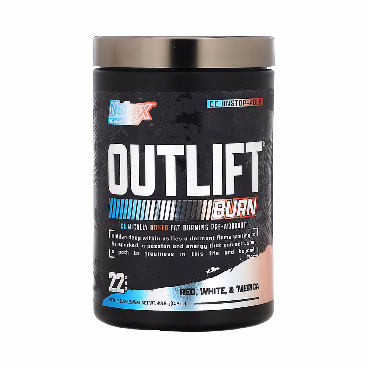 Nutrex Outlift Burn, Red, White & ’Merica, 413,6 г
