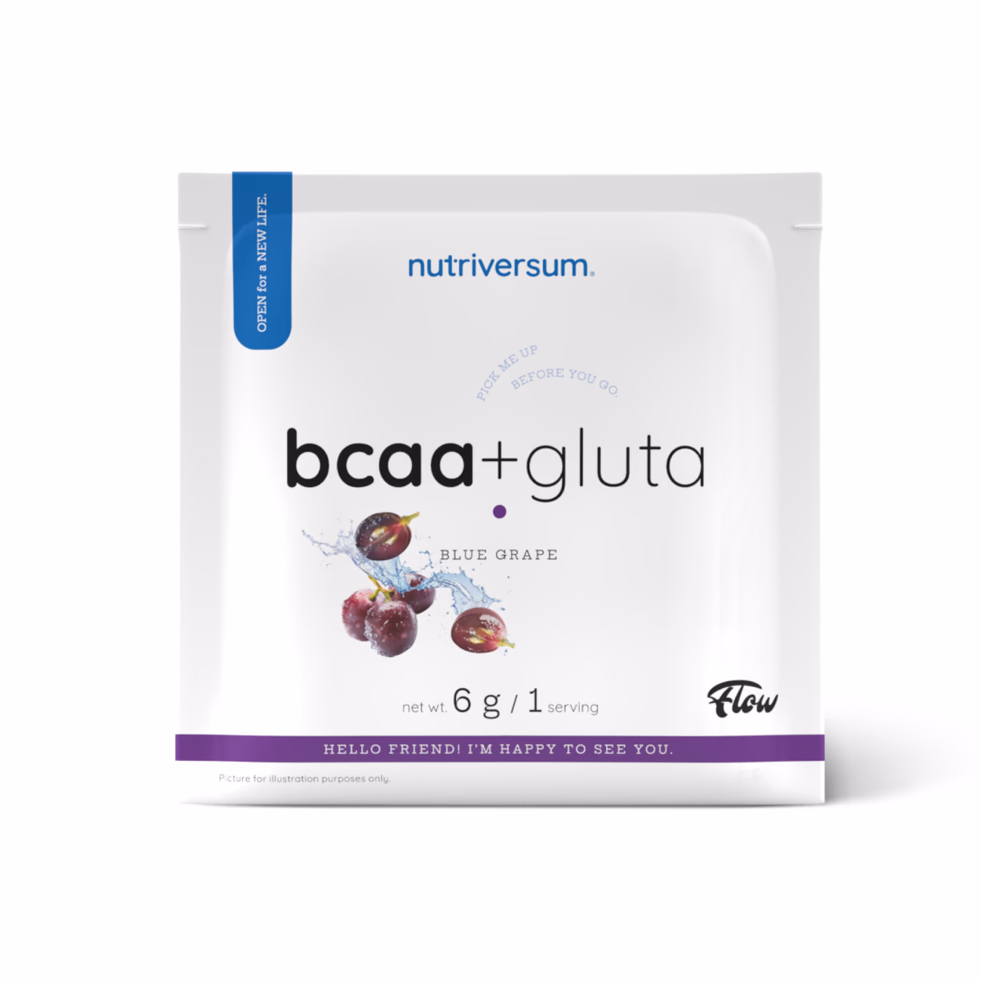 Sample BCAA+Gluta Sugar Free - 6g Blue Grape