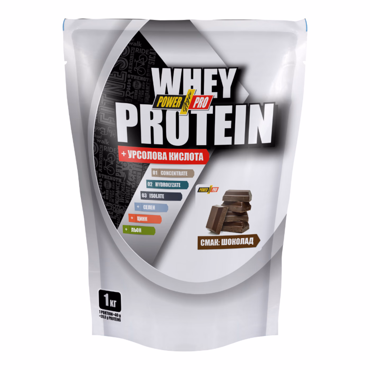 Power Pro Whey Protein, шоколад, 1 кг