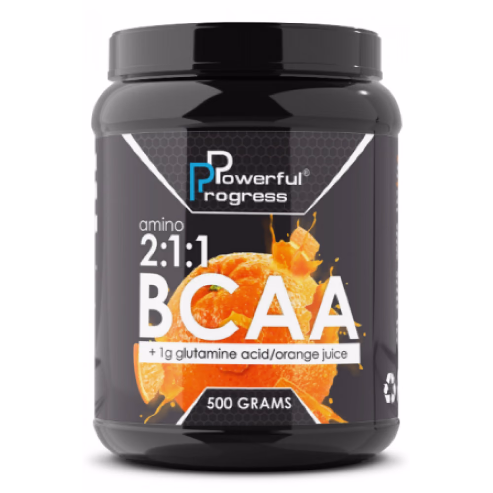 BCAA 2:1:1 + Glutamine - 500g Orange