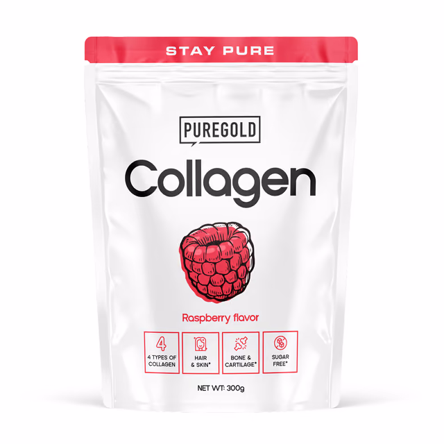 Pure Gold Collagen, малина, 300 г