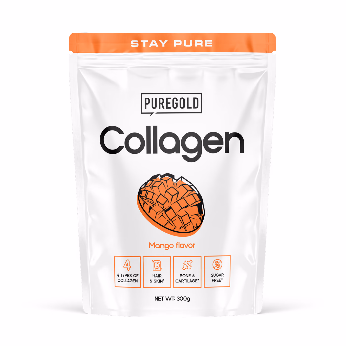 Pure Gold Collagen, манго, 300 г