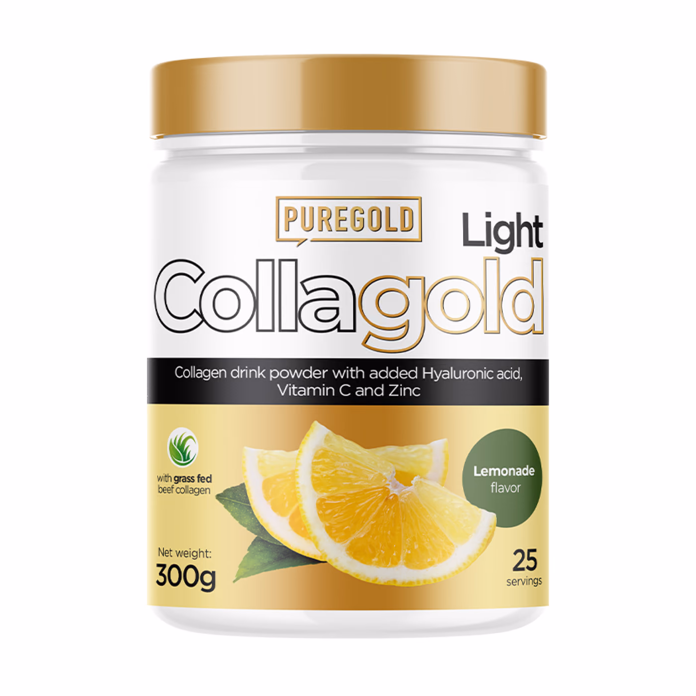 Pure Gold CollaGold Light, коллагеновый напиток Lemonade, 300 г