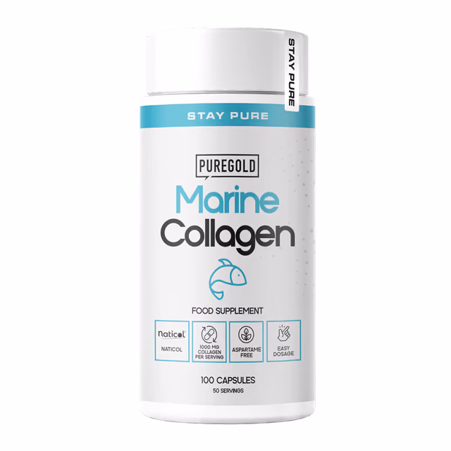 Pure Gold Marine Collagen, 100 капсул
