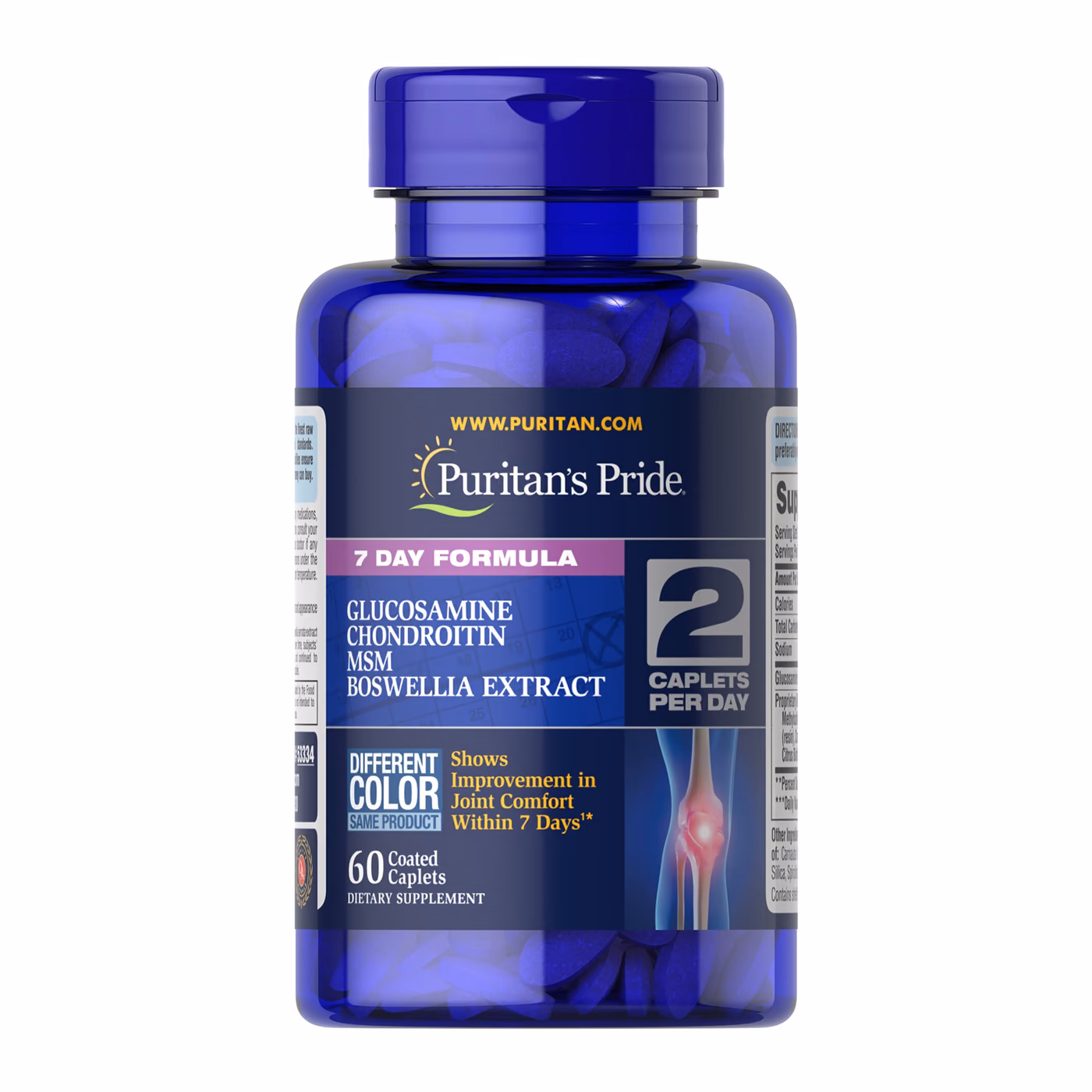 7 Day Formula Joint Soother® Glucosamine Chondroitin MSM & Boswellia - 60 caps
