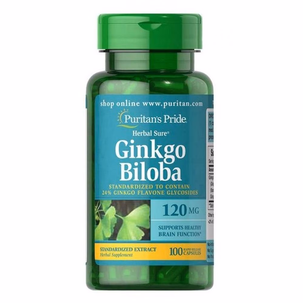 Ginkgo Biloba Standardized Extract 120mg - 100caps