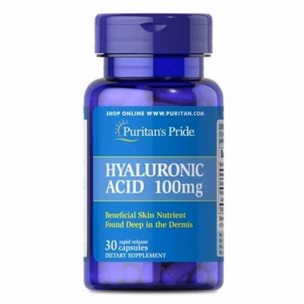 Puritan's Pride Hyaluronic Acid 100 mg, 30 капсул