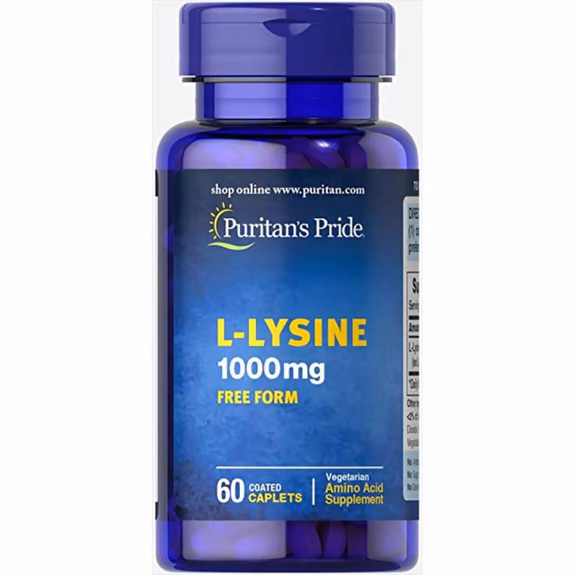 Puritan’s Pride L-Lysine 1000 mg, 60 каплет