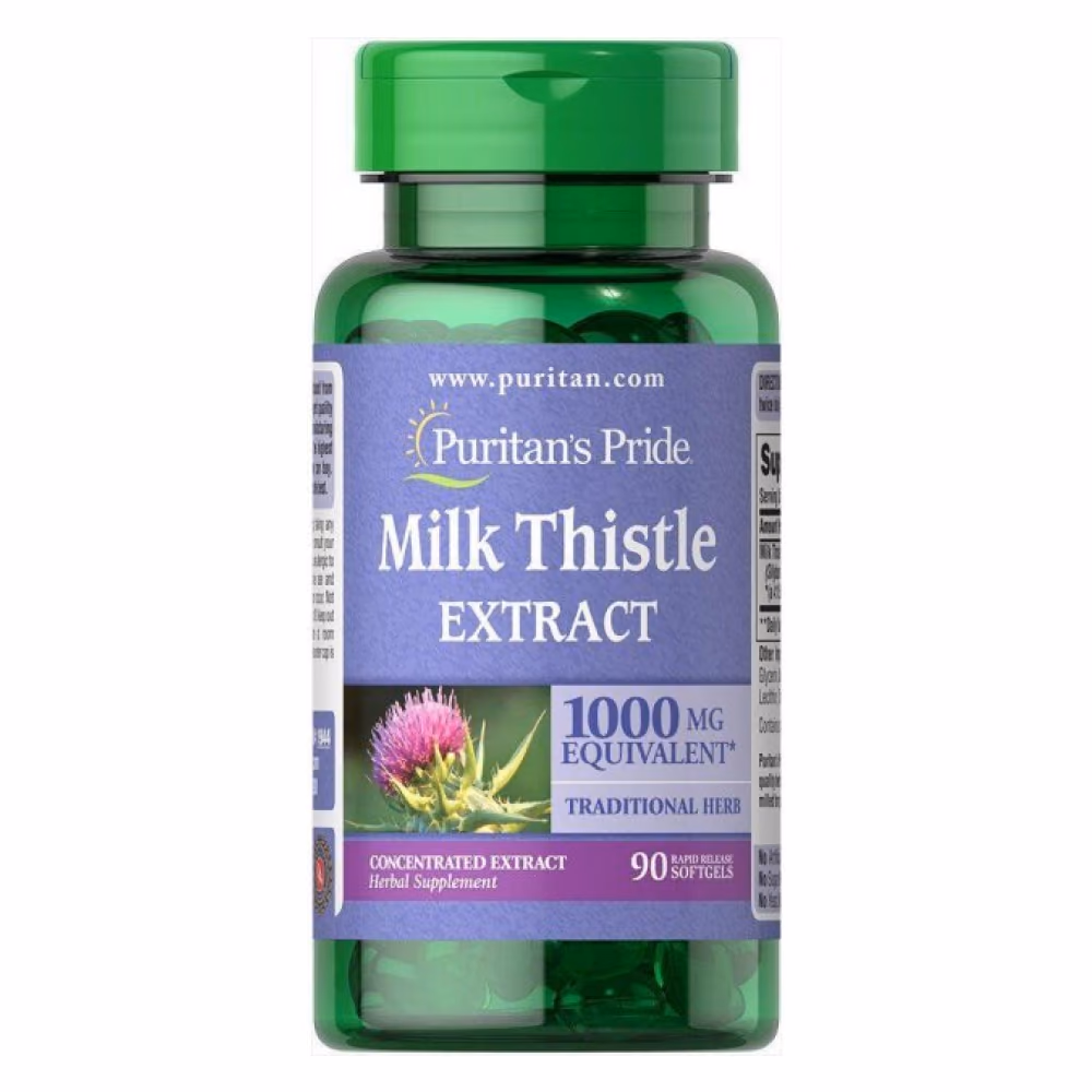 Milk Thistle 4:1 Extract 1000mg - 90softgels