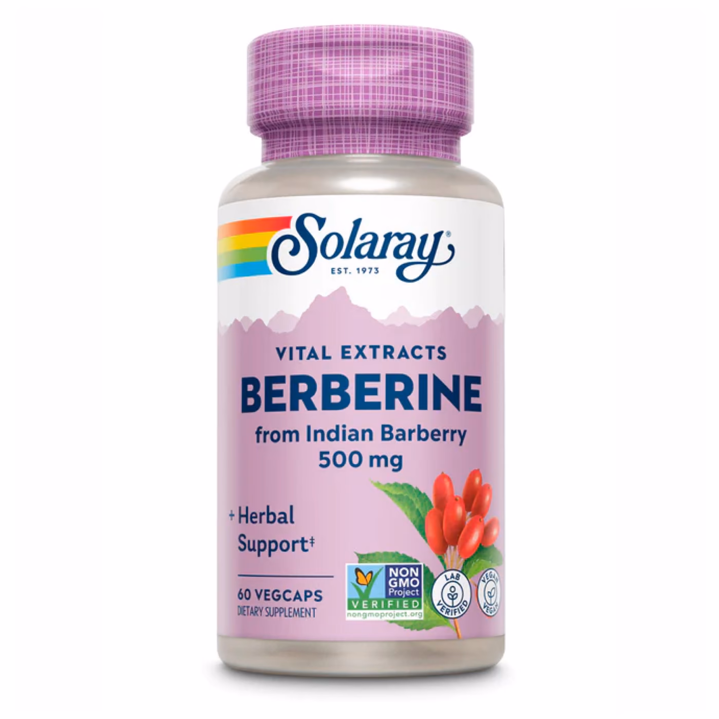 Solaray Berberine from Indian Barberry 500 мг — 60 вегетарианских капсул