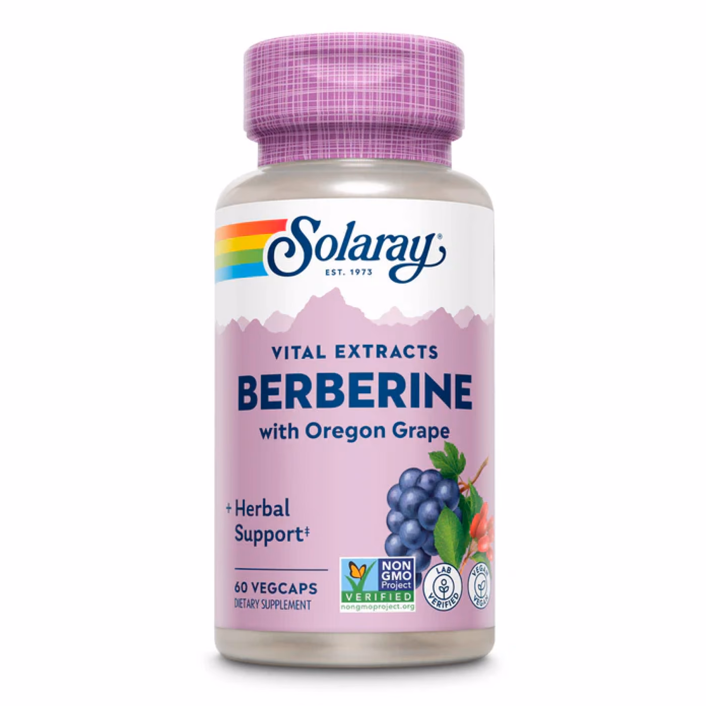 Solaray Berberine with Oregon Grape, 60 вегетарианских капсул