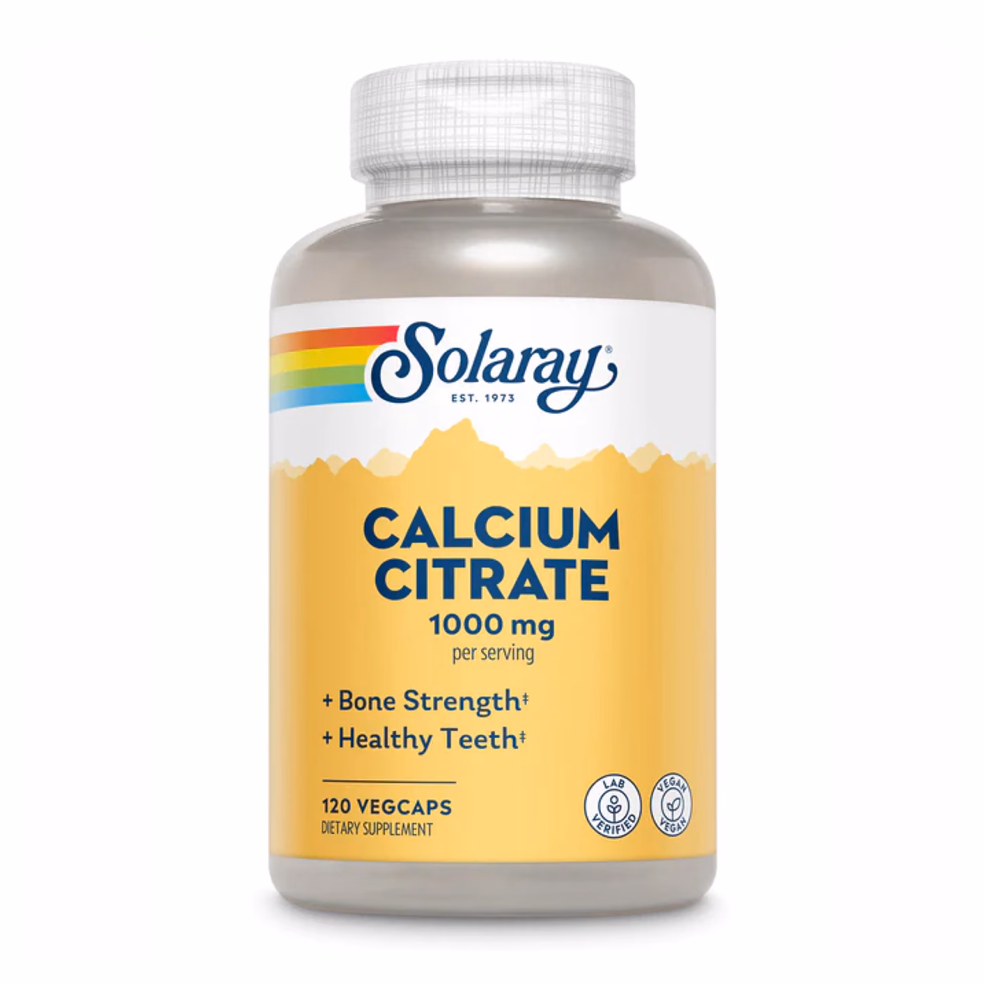 Solaray Calcium Citrate 1000 mg, 120 растительных капсул