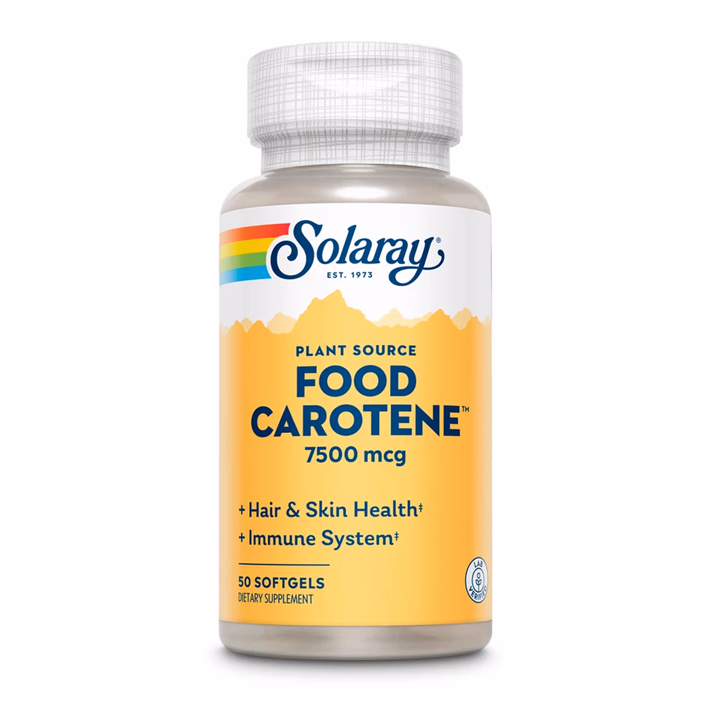 Food Carotene, Vitamin A As Beta Carotene 7500mcg - 50 softgels