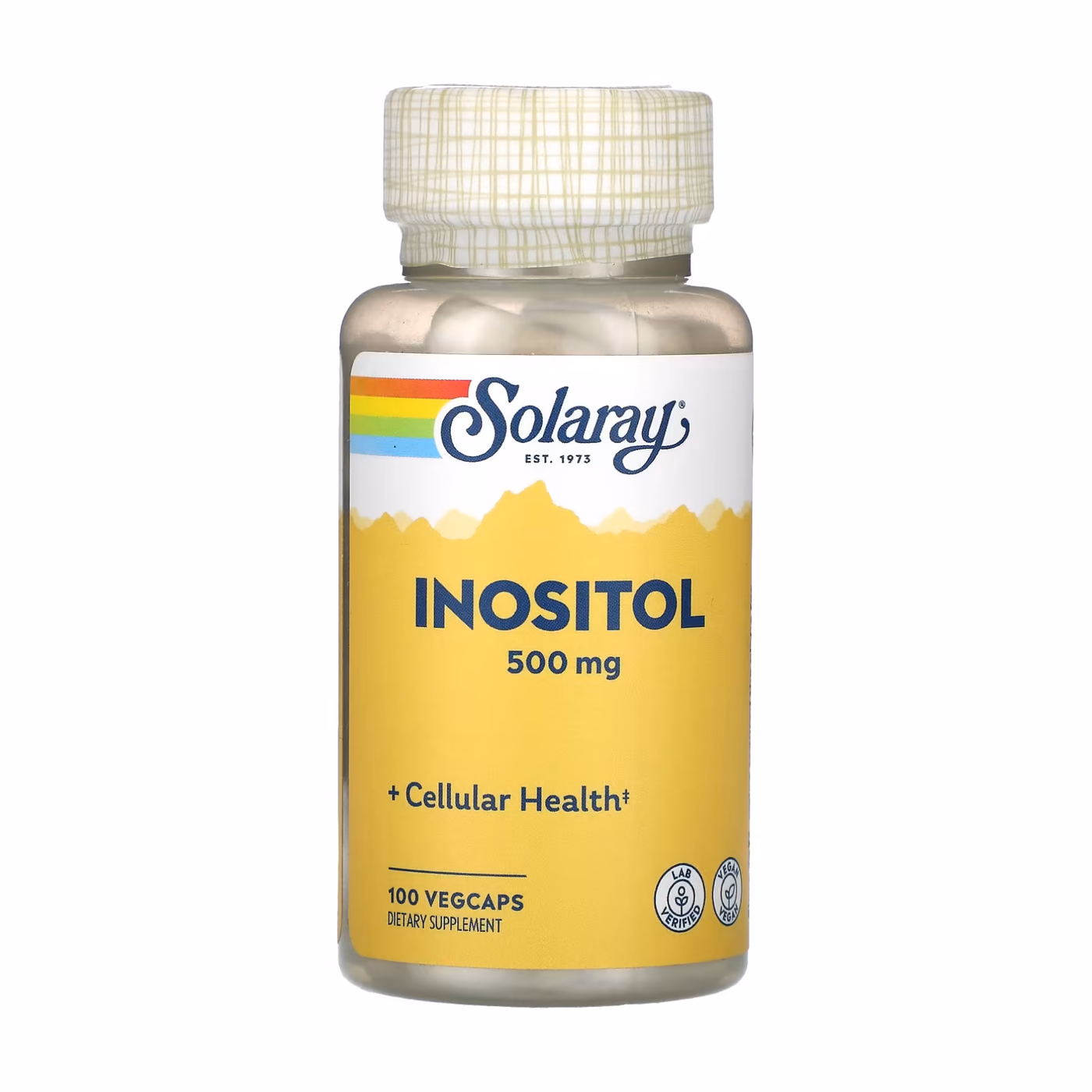 Solaray Inositol 500 mg, 100 растительных капсул VegCap