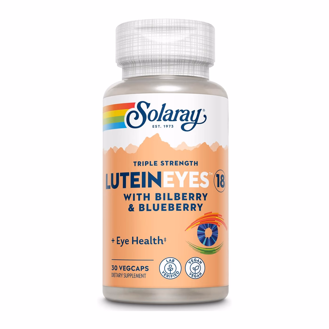 Solaray Lutein Eyes 18, 30 вегетарианских капсул
