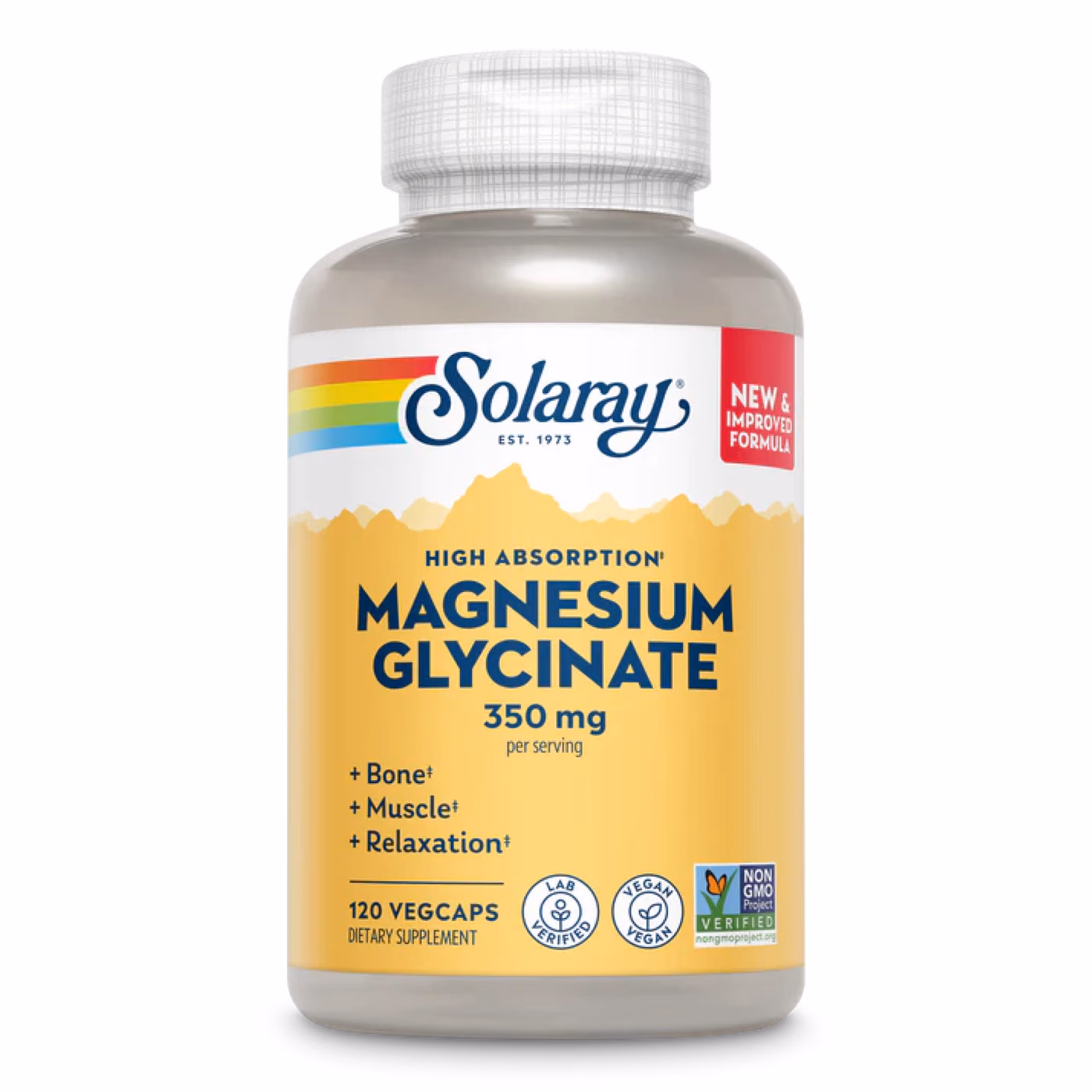 Magnesium Glycinate 350mg - 120 vcaps