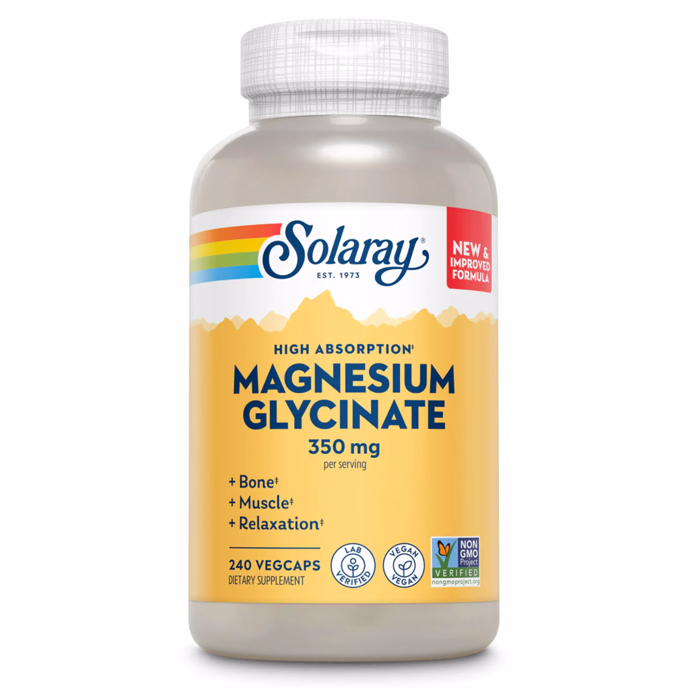 Magnesium Glycinate 350mg - 240 vcaps