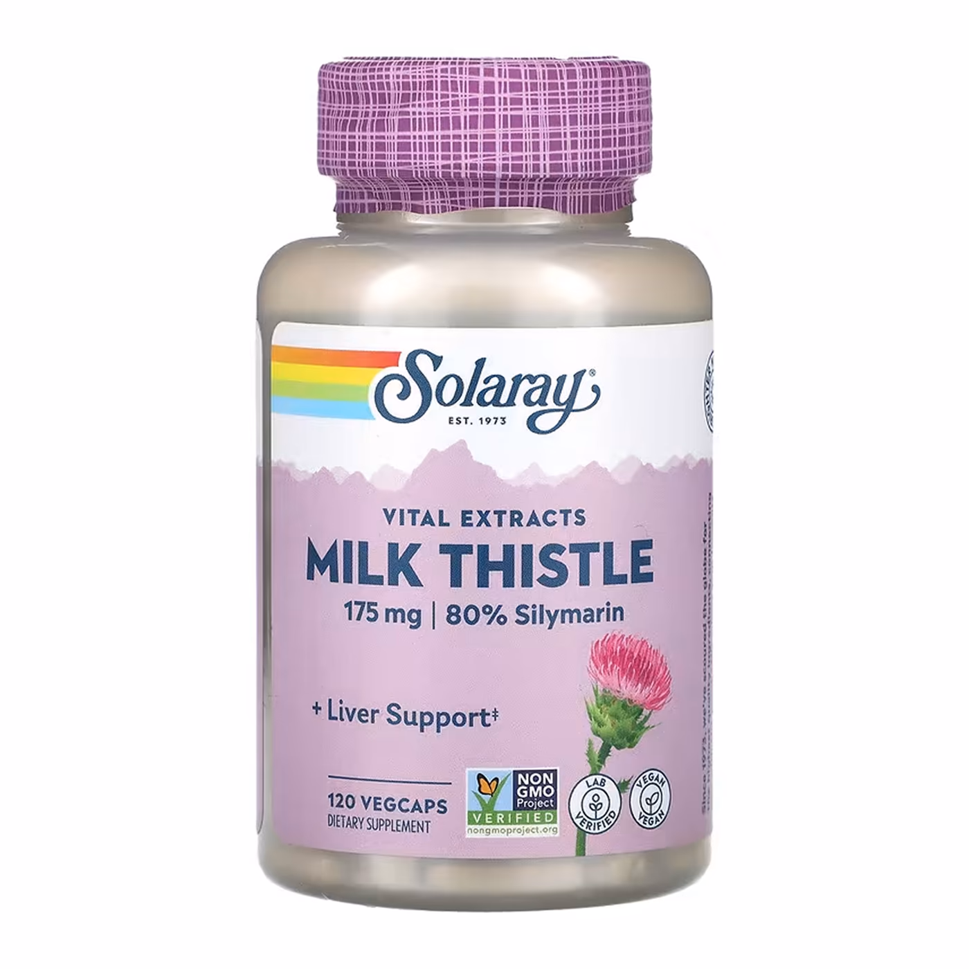 Solaray Milk Thistle Seed Extract 175 мг — 120 вегетарианских капсул