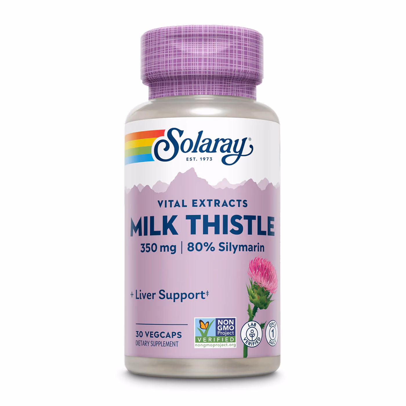 Solaray Milk Thistle Seed Extract One 350 мг — 30 вегкапсул