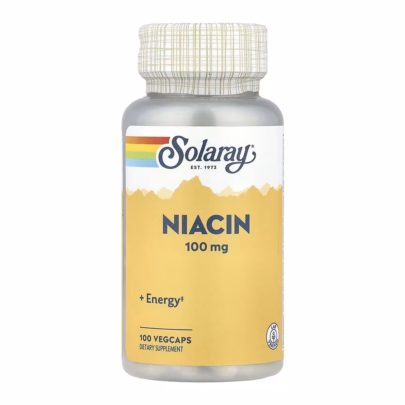 Solaray Niacin 100 мг — 100 растительных капсул