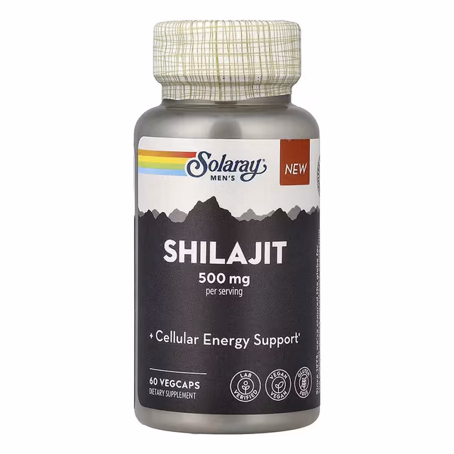 Solaray Men's Shilajit 500 мг — 60 растительных капсул