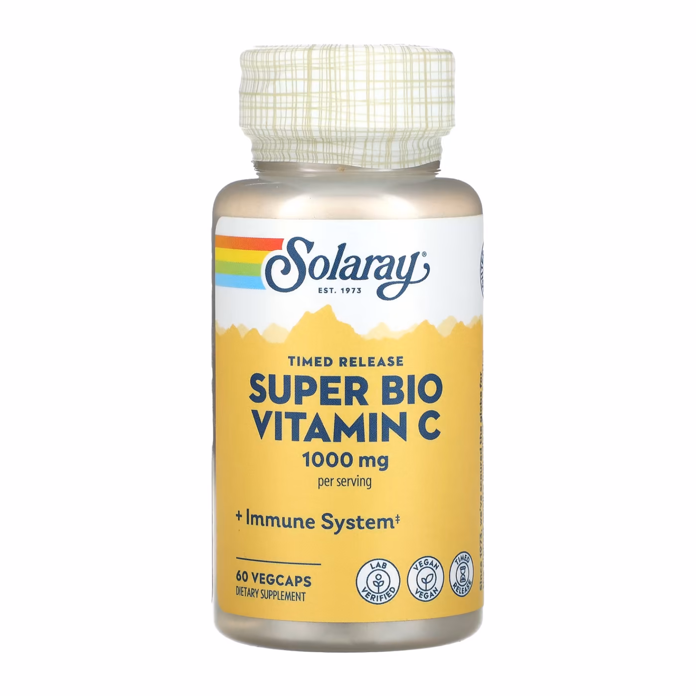 Solaray Super Bio Vitamin C 1000 мг, 60 VegCaps