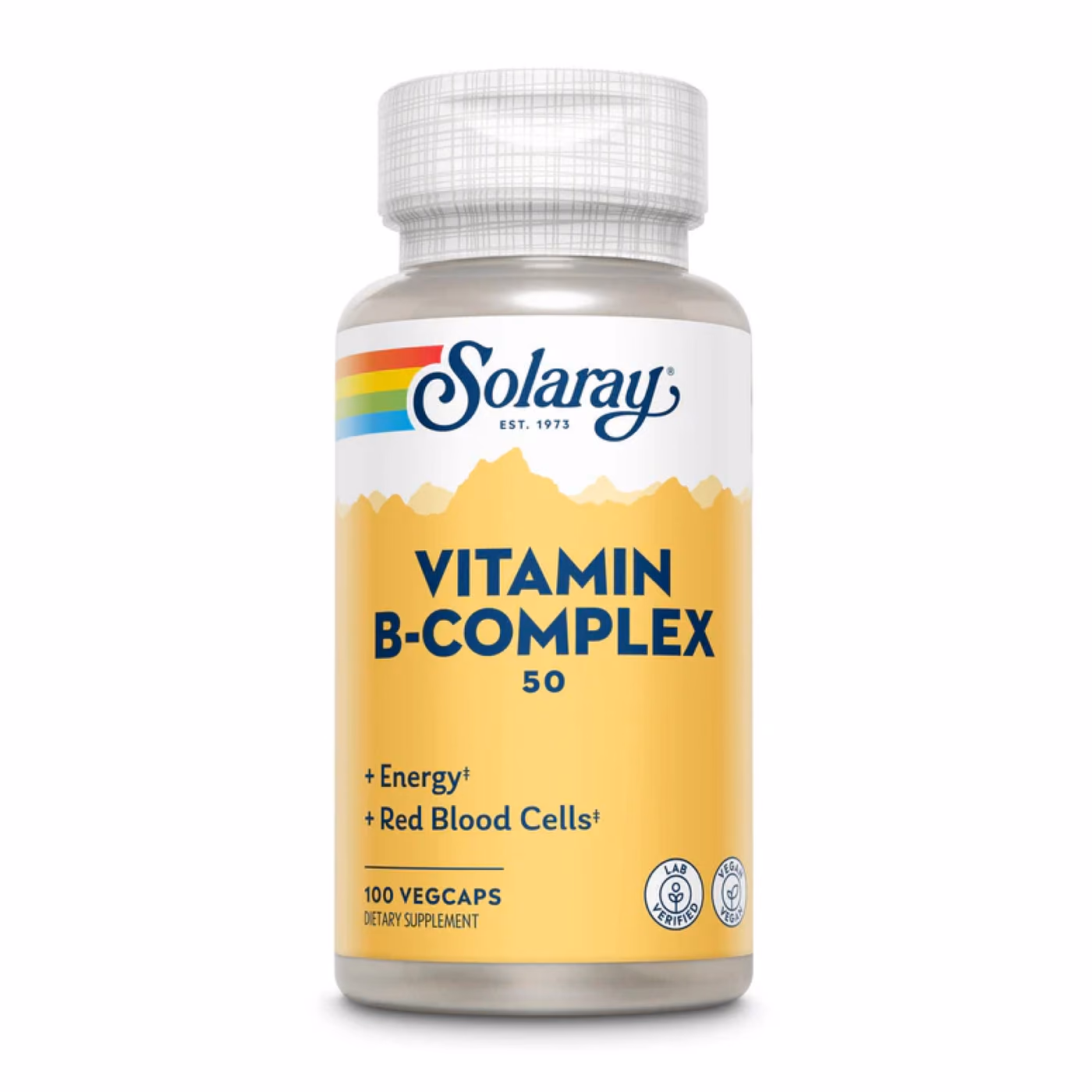 Solaray Vitamin B-Complex 50, 100 веганских капсул