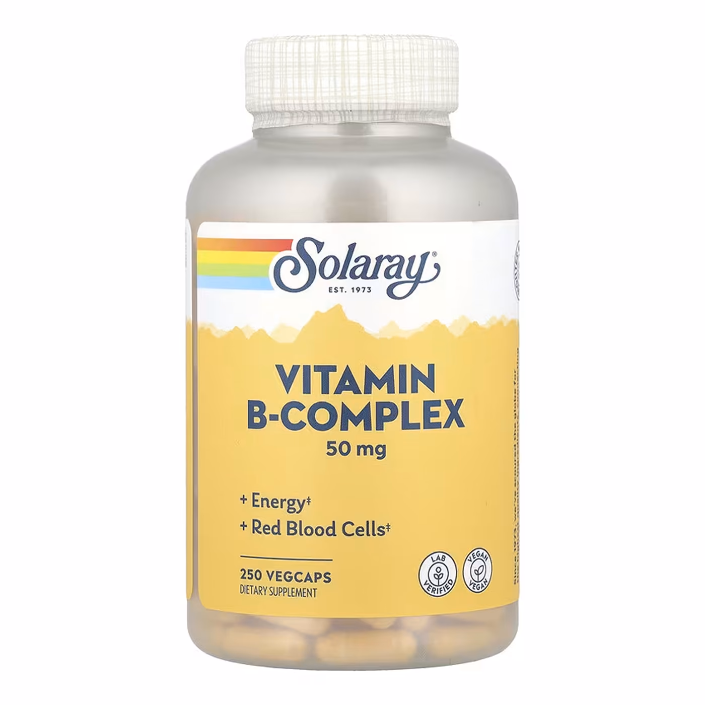 Solaray Vitamin B-Complex 50, 250 вегетарианских капсул