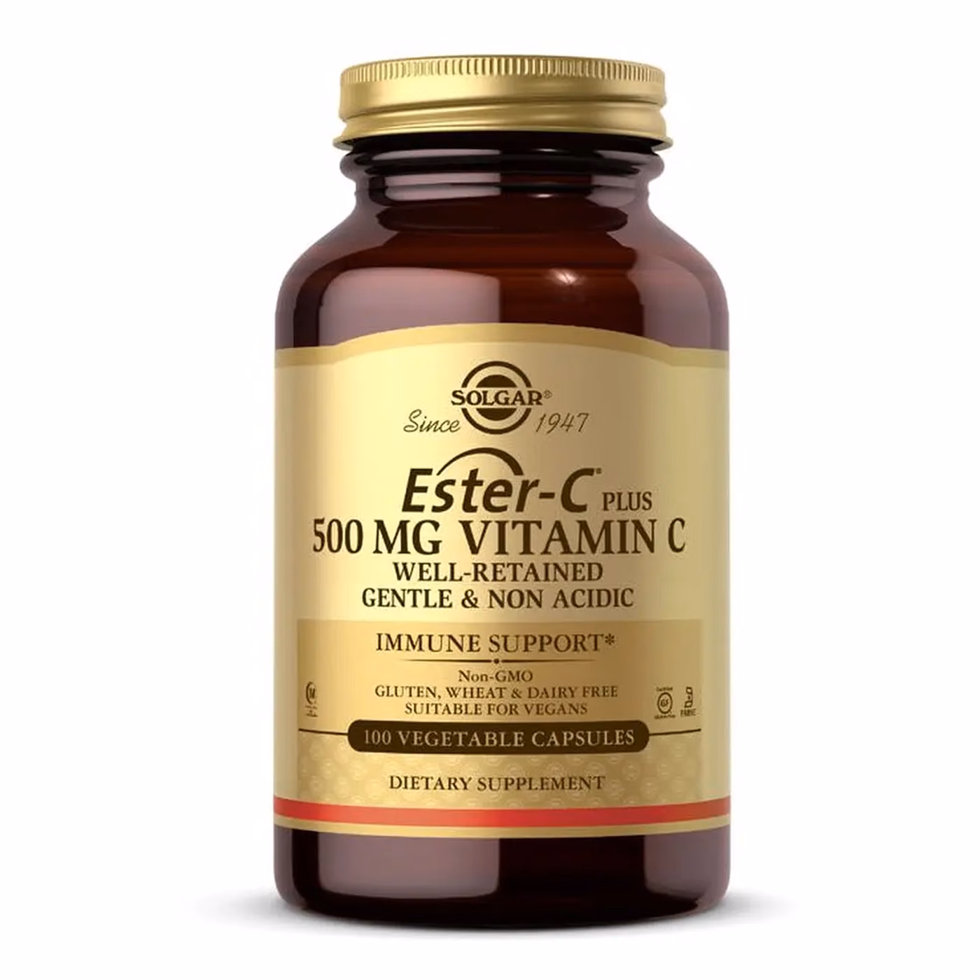 Solgar Ester-C® Plus, витамин C 500 мг, 100 растительных капсул