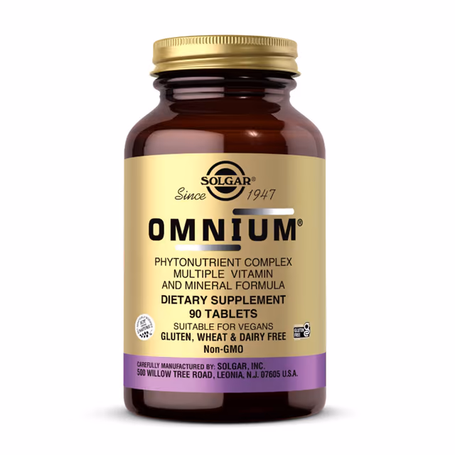 Solgar Omnium Phytonutrient Complex, мультивитаминно-минеральный комплекс, 90 таблеток