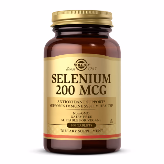 Solgar Selenium 200 мкг, 100 таблеток