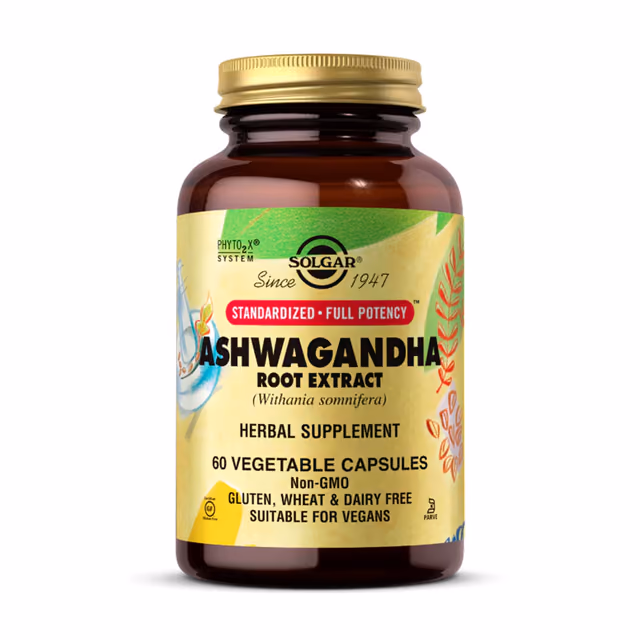 Solgar SFP Ashwagandha Root Extract, 60 растительных капсул