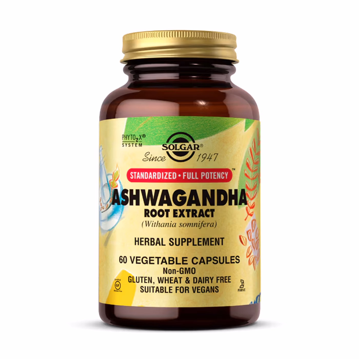 Solgar SFP Ashwagandha Root Extract, 60 растительных капсул