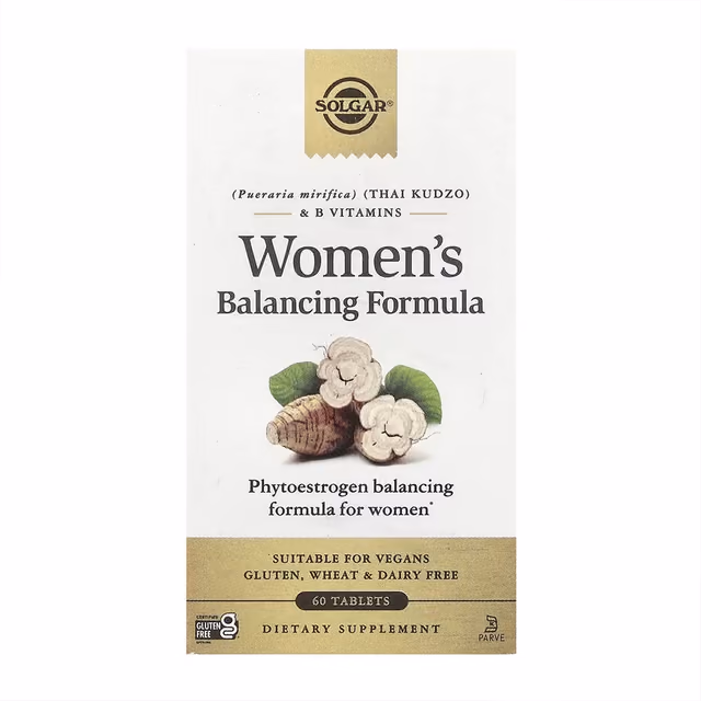 Solgar Women's Balancing Formula с пуэрарией мирификой и витаминами B, 60 таблеток