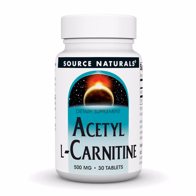 Source Naturals Acetyl L-Carnitine 500 мг, 30 таблеток