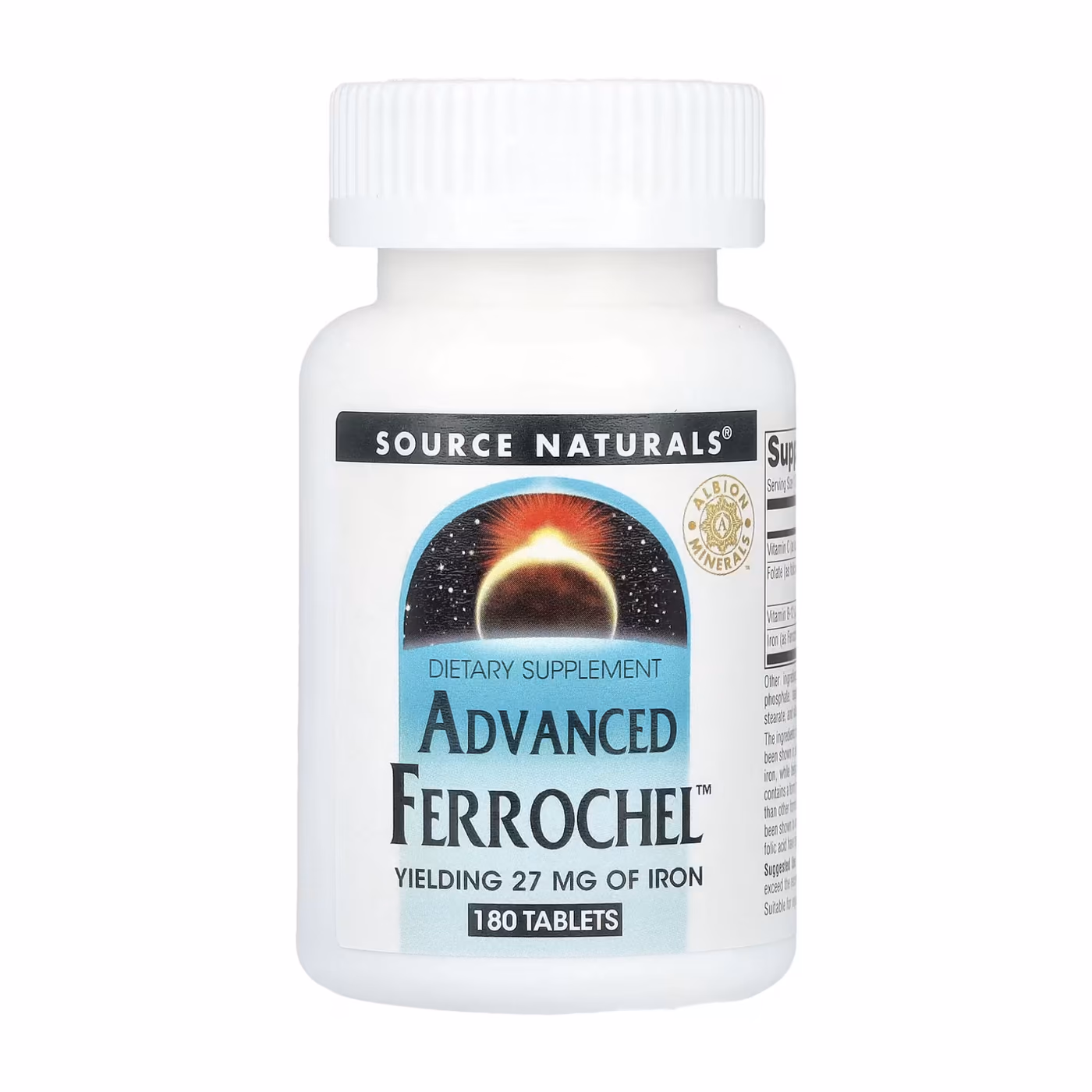 Source Naturals Advanced Ferrochel™ 27 мг — 180 таблеток