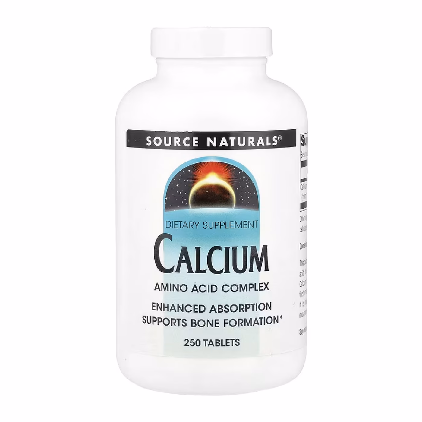 Source Naturals Calcium Amino Acid Complex, кальций 200 мг, 250 таблеток
